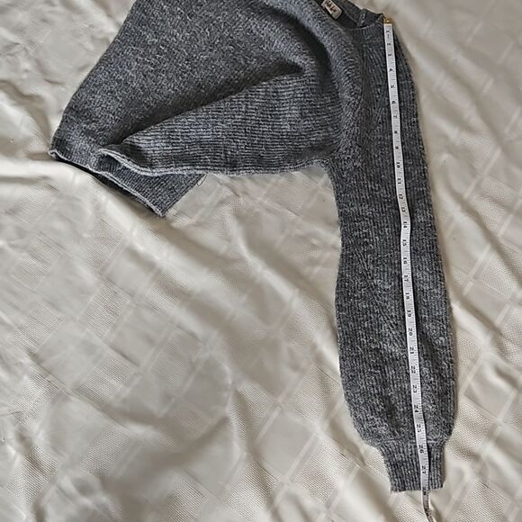 Style & Co. Knitted Long Sleeves Sweater Small Gray - Picture 8 of 16